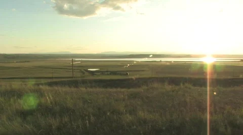 Sunset in Montana Stock Footage 547381