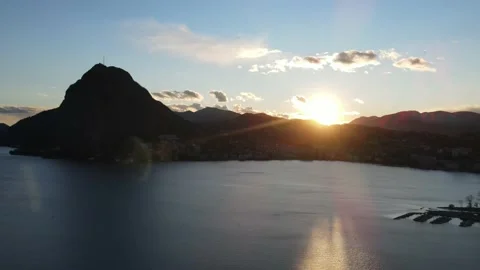 Sunset at Monte san Salvatore Video stock 157809682