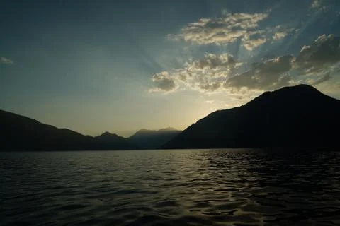 Sunset of montenegro Foto stock