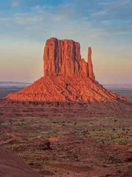 Sunset in the Monument Valley Stock Photos