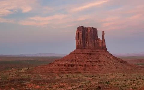 Sunset in the Monument Valley Stock Photos