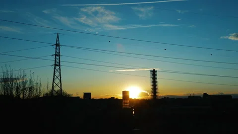 From sunset to the moon_timelapse Stock Footage 153167262
