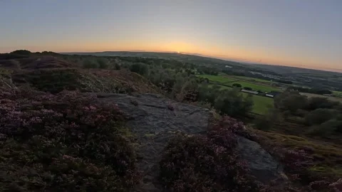 Sunset on the moors Stock Footage 283067839