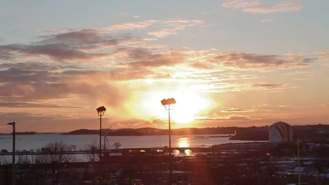 Sunset in the Morning Stock Footage 87100960