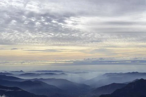 Sunset from the Moro Rock Stock Photos