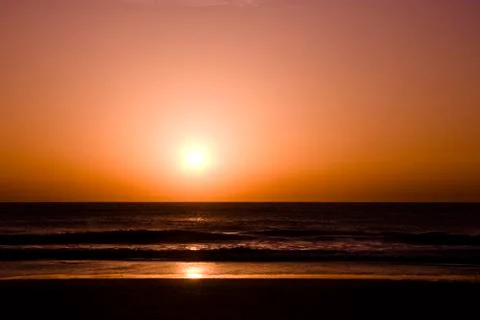 Sunset in morocco Stock Photos