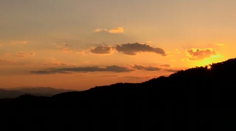 Sunset moun 10 Video stock 292841