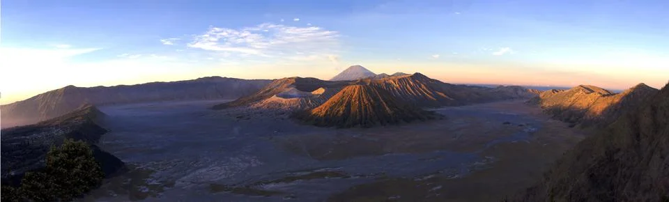 Sunset in mount Bromo, Java island, Indonesia Fotos de archivo