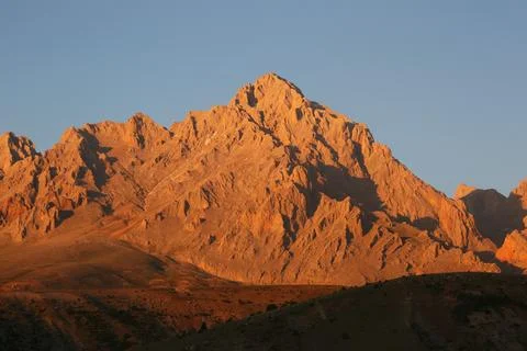 Sunset at Mount Demirkazik Stock Photos