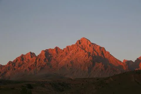 Sunset at Mount Demirkazik Stock Photos