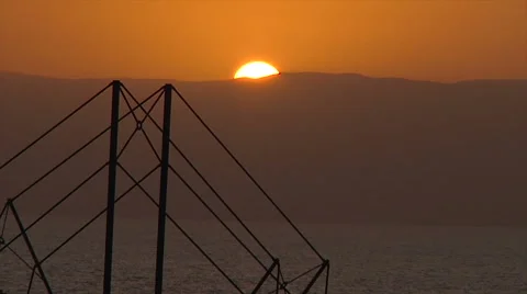 Sunset mountain Dahab Egypt Stock Footage 58526695