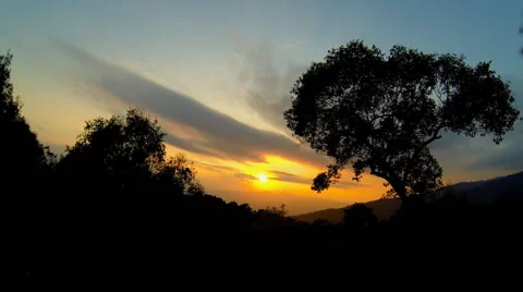 Sunset on the mountain. Stock-Footage 45647976