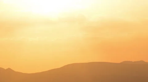 Sunset in Mountain Stock Footage 55391389