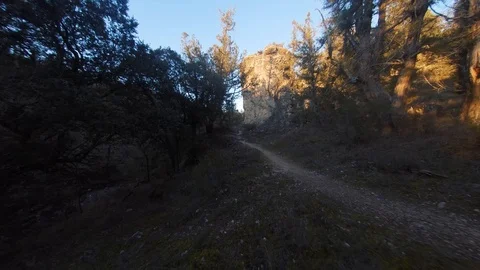 Sunset on the mountain Stock Footage 123785779