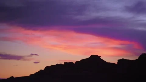 Sunset on the mountain Stock Footage 235106780