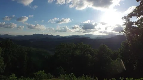 Sunset mountain lift off Stock Footage 50645681