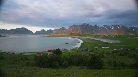 Sunset on mountain on norway Stock Footage 285587245