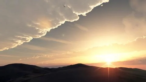 Sunset mountain Stock Photos