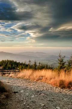 Sunset mountain Foto stock