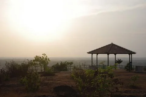 Sunset at Mountain Stock Photos