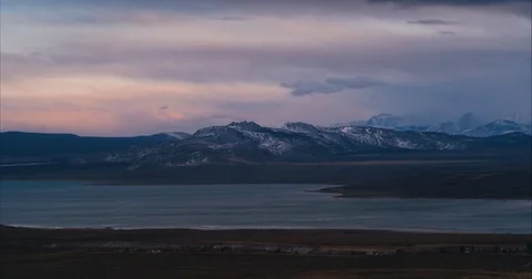 Sunset Mountain Range Video stock 87961393