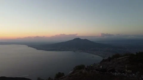 Sunset Mountain Sea 스톡 동영상 182327969