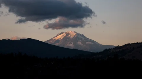 Sunset Mountain Time Lapse | White Salmon, Washington Stock Footage 119170944