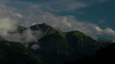 Sunset mountain timelapse 库存影片 42765877