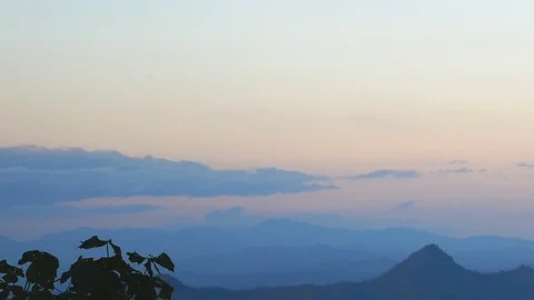 Sunset Mountain View Stock Footage 83607749