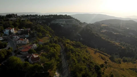 Sunset in the mountains. 4K Stock Footage 104656001