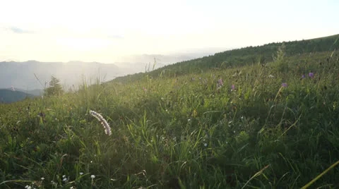 Sunset into mountains around beijing china Stock-Footage 26312896