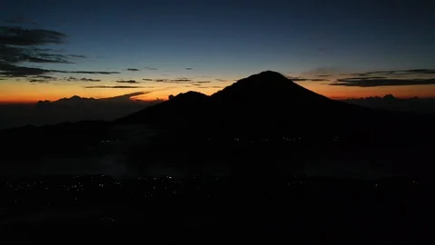 Sunset in the mountains - Bali Stock Footage 129106301