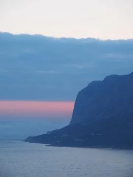 Sunset in the mountains. crimea Stock Photos