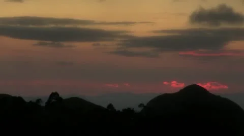 Sunset in the Mountains Video stock 11316904