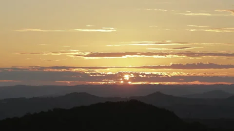 Sunset in Mountains Stock Footage 41963477