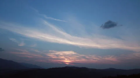 Sunset in the mountains 스톡 동영상 45278532