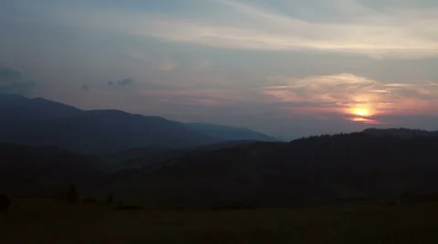Sunset in the mountains Stock-Footage 45278629