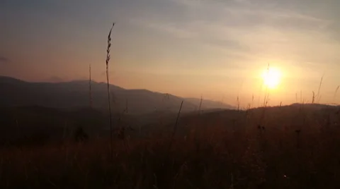 Sunset in the mountains 스톡 동영상 45278836