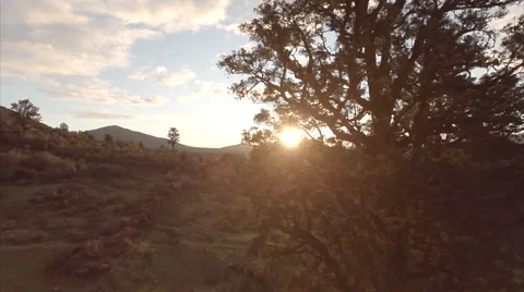 Sunset in the mountains. Stock Footage 49802842