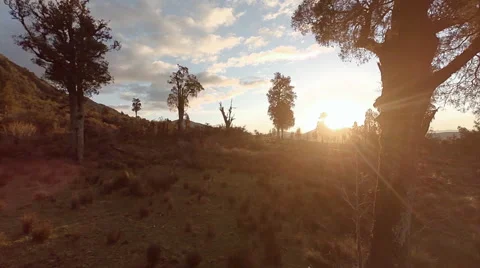 Sunset in the mountains. Stock Footage 49805495