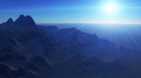 Sunset in the mountains Stock Footage 51749949