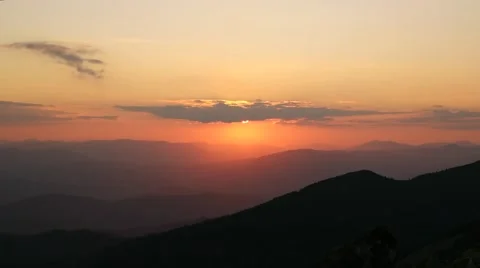 Sunset in the mountains Stock-Footage 59773645