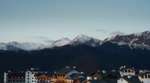 Sunset in the mountains Stock Footage 62471720