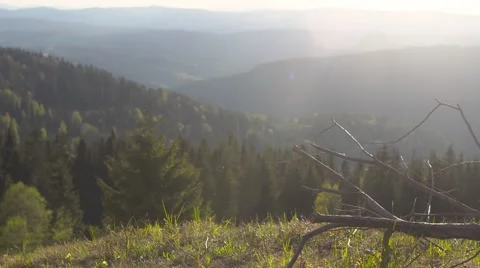 Sunset in the mountains Stock Footage 63170946