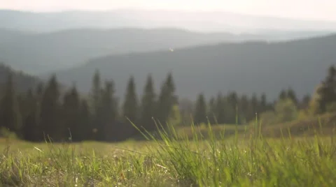 Sunset in the mountains Stock Footage 63170962