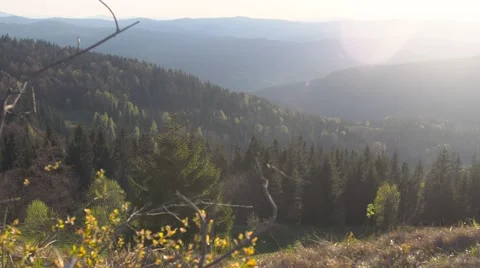 Sunset in the mountains Stock Footage 63170967