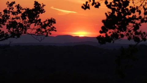 Sunset in the Mountains Stock Footage 69776966