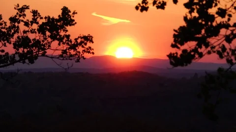 Sunset in the Mountains Stock Footage 69777000