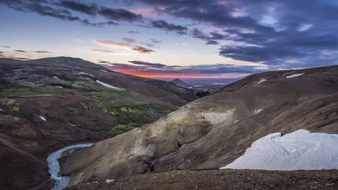 Sunset in the mountains Stock-Footage 71443829