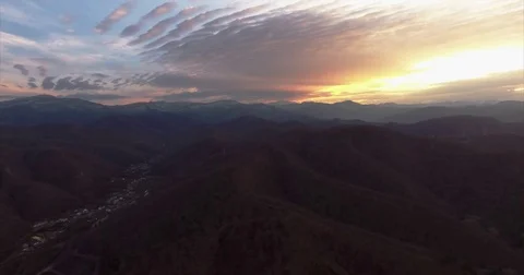  Sunset in the mountains Stock Footage 83219189